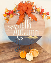 Load image into Gallery viewer, Hello Autumn Door Hanger

